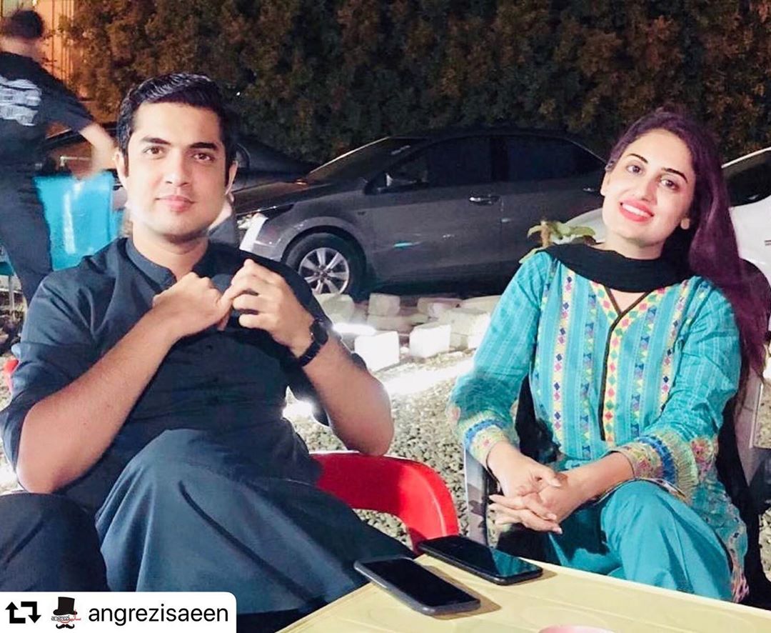 Iqrar ul Hassan with his Wife Farah Iqrar Celebrating their 7th Wedding ...